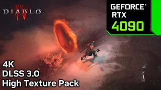 Diablo 4 : RTX 4090 24GB ( 4K High Settings, High Texture Pack ) Native. DLSS 3.0