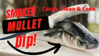 Gigging MULLET! *Catch Clean & Cook* (The BEST Smoked Mullet Dip)