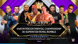 WWE 2K24 Batman Defence Intercontinental Championship In Royal Rumble Match - 30 Man Royal Rumble