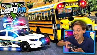 Stolen School Bus Chase! (LSPDFR GTA 5 Police Mod) #GTA5LSPDFR