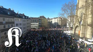 Zeitraffer: So voll war der Zülpicher Platz in Köln an Karneval 2022