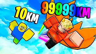 TODOS VOARAM RÁPIDO E EU FIQUEI PARA TRÁS MAS VIREI O NARUTO E PEGUEI TOP 1 (Flying Race Clicker)