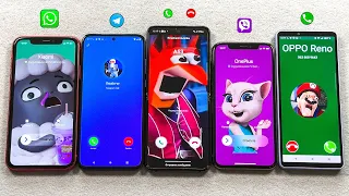 iPhone 11 + Xs + Moto + Z Flip 4  + Sony X WhatsApp + Telegram + Viber + FacetoCall + Incoming Call