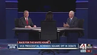 Vice Presidential nominees Kaine and Pence square off in debate