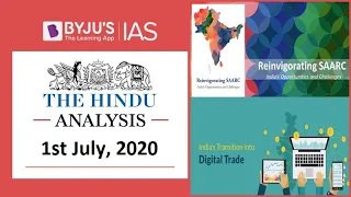 'The Hindu' Analysis for 1st July, 2020. (Current Affairs for UPSC/IAS)