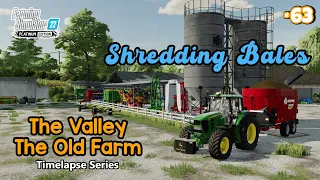 Shredding Straw, Hay & Silage Bales, Anderson Mixer Wagon - FarmingSim22 The Valley The Old Farm #63