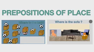 English vocabulary for beginners | Prepositions of place