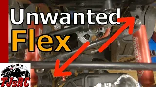 Fix unwanted TRX4 steering system flex  - Installing metal link mounts & a homemade brace