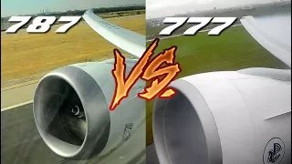 ENGINE SOUND BATTLE!! Boeing 787 vs 777. Choose your favourite!!