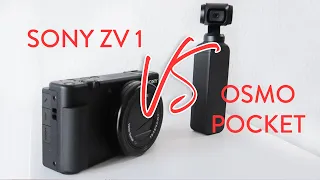 TECH | Osmo Pocket vs Sony ZV 1 | STABILIZATION TEST | Which one is the better out of the box?