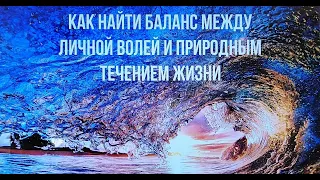 Как найти баланс между волей и природным течением жизни.  Экхарт Толле. Читает NikOsho.