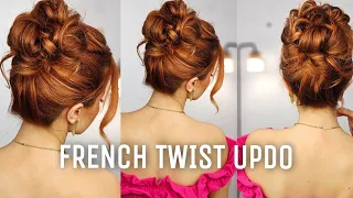 90s French Twist UpDo Hair Tutorial 🐣 BEGINNER FRIENDLY