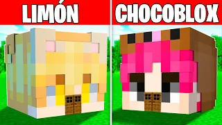 Chocoblox vs Limón: Batalla de Casa vs Casa en Minecraft!