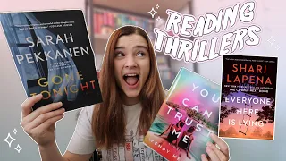 Reading 3 NEW Thrillers || Reading Vlog ✨