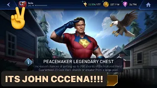 LEGENDARY PEACEMAKER Chest Opening!! & Gameplay Injustice 2 Mobile