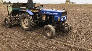 Заробіток на тракторі в селі! Їду на шабашку за 20 км Донгфенгом з сівалкою сз-1.8