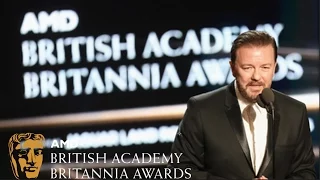 "The Best Award in the History of the Universe" - Ricky Gervais' Britannias acceptance speech