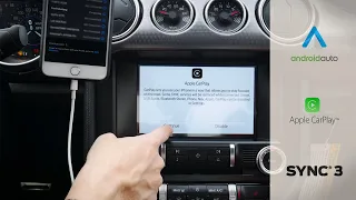 Setting up Android Auto and Apple CarPlay in the Ford Mustang (2018 - 2023 models)