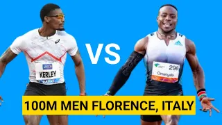 Omanyala Goes Head to Head again with Kerly in 100m men Florence Diamond League today