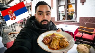 AMERICAN Tries SARMA - Serbian Food in Belgrade, Serbia