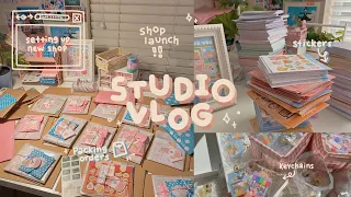 launching my new online shop & packing orders // studio vlog 007