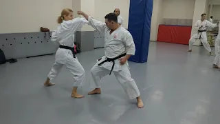 Yakusoku Kumite in Dojo Shihan Dormenko Andrey 8 Dan ISKF.