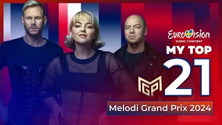 🇳🇴 Melodi Grand Prix 2024 | My Top 18 (Norway Eurovision 2024)