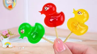 Cutest Duck Jelly 🦆 Amazing Miniature Rainbow Jelly Decorating 🌈 Miniature Dessert Ideas Cakes