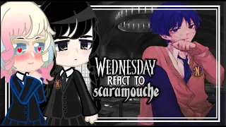 Nevermore Academy react to y/n Scaramouche as New Student☂️Wednesday | Genshin Impact react