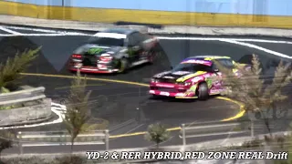 D-LIKE HYBRID RWD & YOKOMO YD-2 RWD RED ZONE REAL Drift