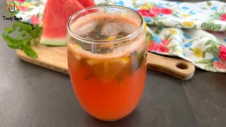 Sunset Mocktail Recipe | Orange Watermelon Drink Recipe | Tasty Foods | #shorts