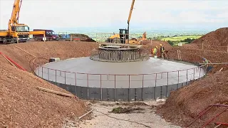 Construction of foundation for onshore wind turbine