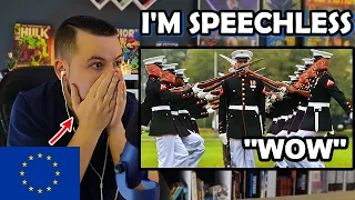 European Reacts: US MARINE CORPS SILENT DRILL PLATOON