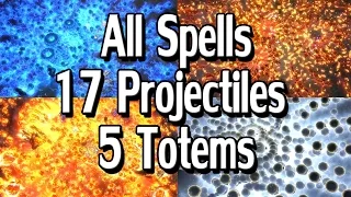 Path of Exile - All Projectile Spells with 5 Totems & 17 Projectiles | 12 Gems + MTX's