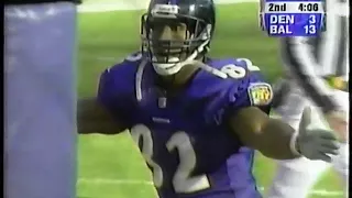 2000 Wild Card - Shannon Sharpe Tipped TD Catch