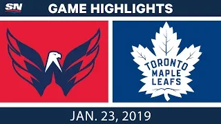 NHL Highlights | Capitals vs. Maple Leafs - Jan. 23, 2019