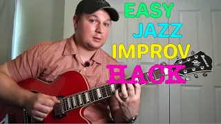 Easy JAZZ Improv HACK for hitting Chord Changes