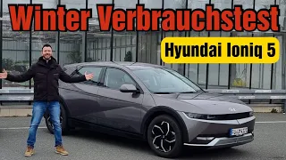 Hyundai Ioniq 5 Dynamiq 58kWh Basis Wärmpepumpe - Winter Verbrauch, Reichweite, Laden