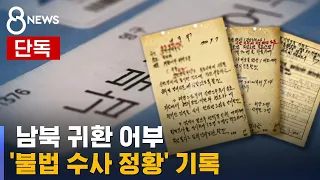 [단독] 납북됐다 온 어부가 끌려간 곳…불법 수사 정황 기록 입수 / SBS