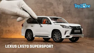 Đập Hộp "Chuyên Cơ Mặt Đất" Lexus LX570 Supersport 1/18 LCD