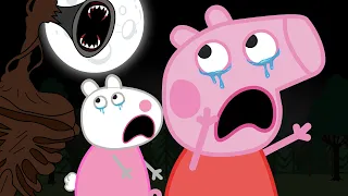 A Peppa Pig Horror Story | Mummy Pig Goes Mad PART 14 - Siren Head Meets Peppa | BIONIC