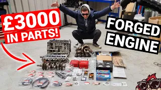 🐒 BUILDING A HIGH HP TURBO CIVIC ENGINE! - HONDA CIVIC BUILD Ep30