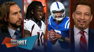 Anthony Richardson taunts Eagles, Jerry Jeudy carted off, Mac Jones sits | NFL | FIRST THINGS FIRST