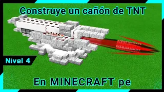 Construye un cañón de TNT (Nivel 4) en Minecraft Bedrock
