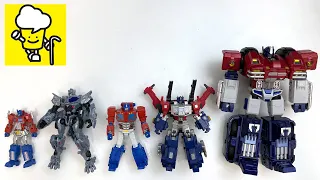 Different Optimus Prime Collections Protoform Iron Factory トランスフォーマー 變形金剛 Robots to vehicles