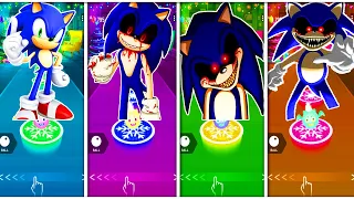 Sonic vs Sonic EXE vs Scary Sonic vs Nightmare Sonic Tiles Hop EDM Rush