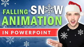 How To make FALLING SNOW | PowerPoint