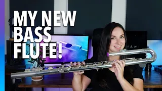 My NEW Bass Flute!! | I'm Obsessed... | Sankyo Bass Flute | Handmade Bass Flute
