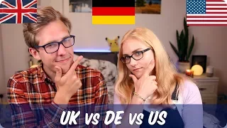 German VS American VS British