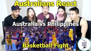 Huge Basketball Fight Breaks Out Between Australia And Philippines | Reaction - Australian Asians